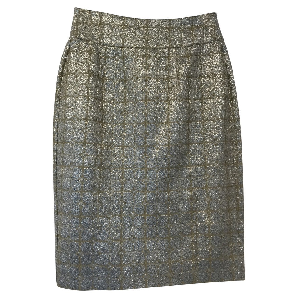 Burberry Skirt Cotton in Gold