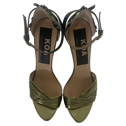 Golden Goose Sandals Leather in Olive