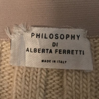 Philosophy Di Alberta Ferretti Knitted skirt in beige