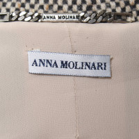 Anna Molinari Giacca di lana nera / beige