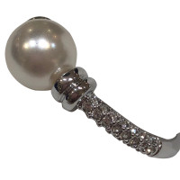 Swarovski anneau de couleur argent avec perle