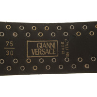 Versace Gürtel aus Leder in Schwarz