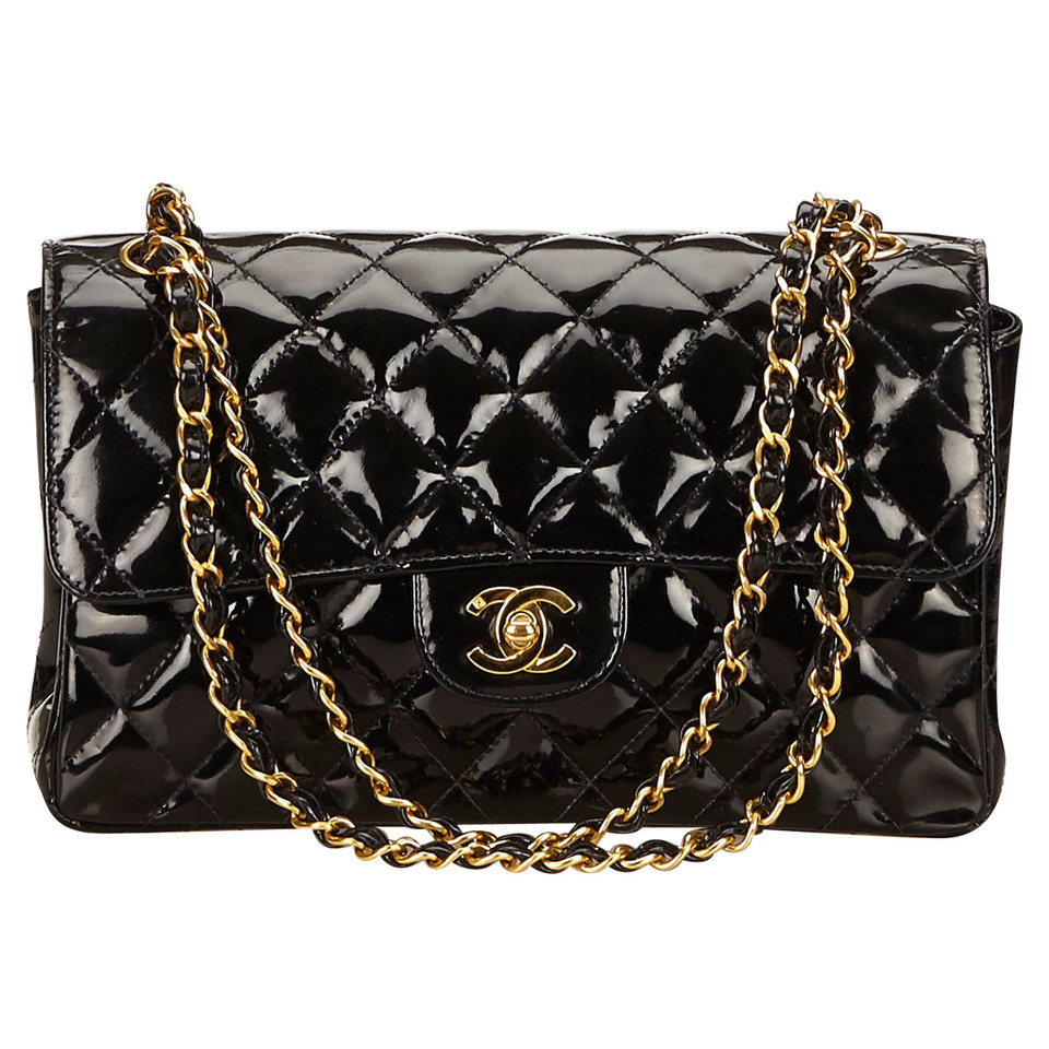Chanel Mademoiselle Patent leather in Black