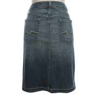 7 For All Mankind "Roxy" skirt in blue