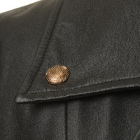 Matthew Williamson Veste en cuir art avec inserts en tricot
