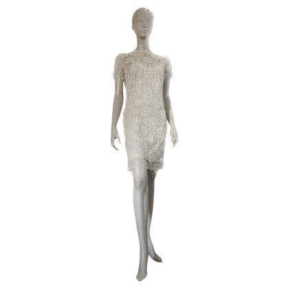 Ralph Lauren Kleid aus Baumwolle in Creme