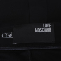 Moschino Love gonna a pieghe in nero