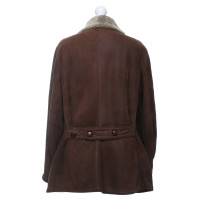 Jil Sander Lambskin jacket in brown
