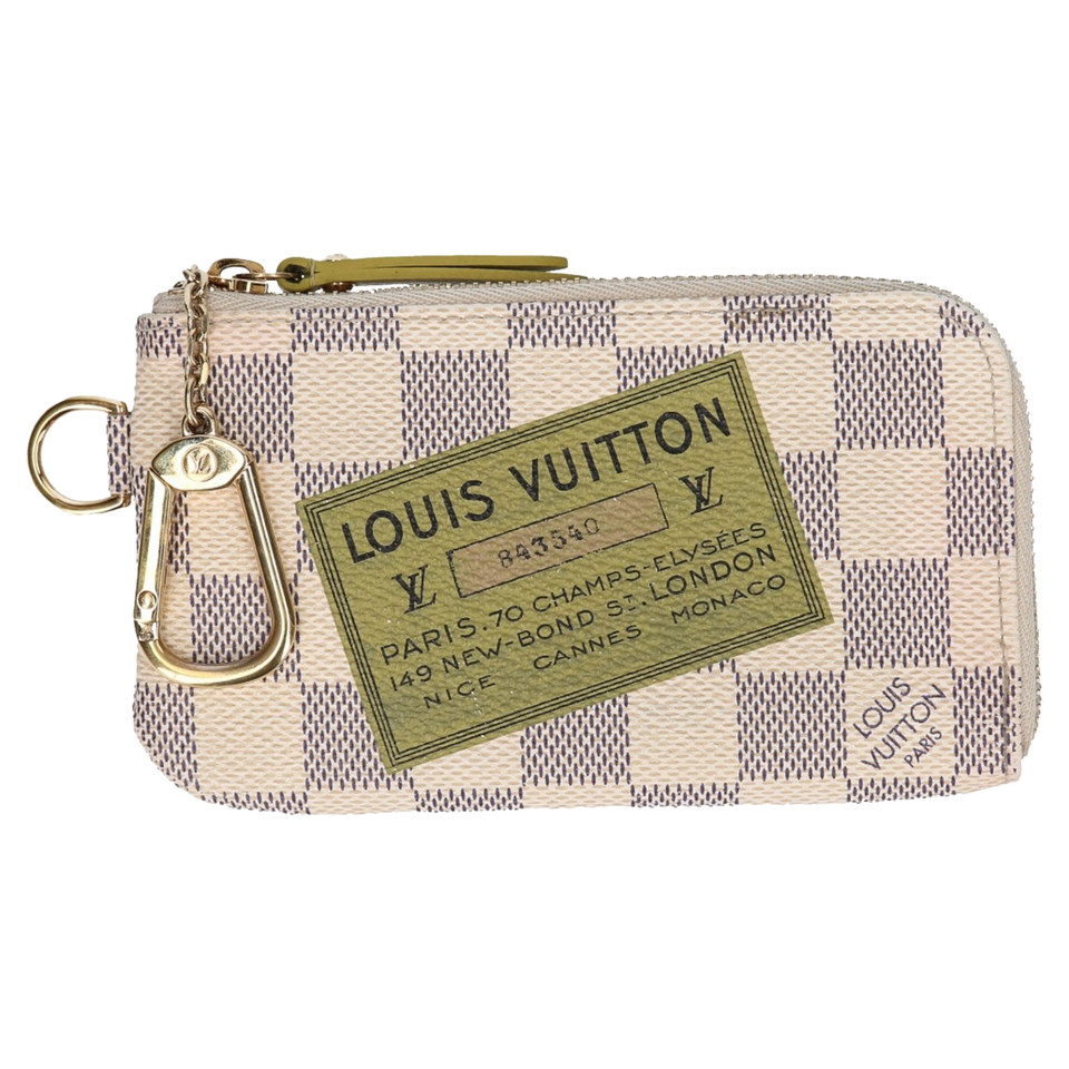 Louis Vuitton "Key Pouch Damier Azur Canvas"