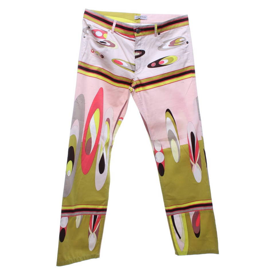 Emilio Pucci trousers with colorful patterns