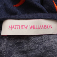 Matthew Williamson Top in oranje / blauw