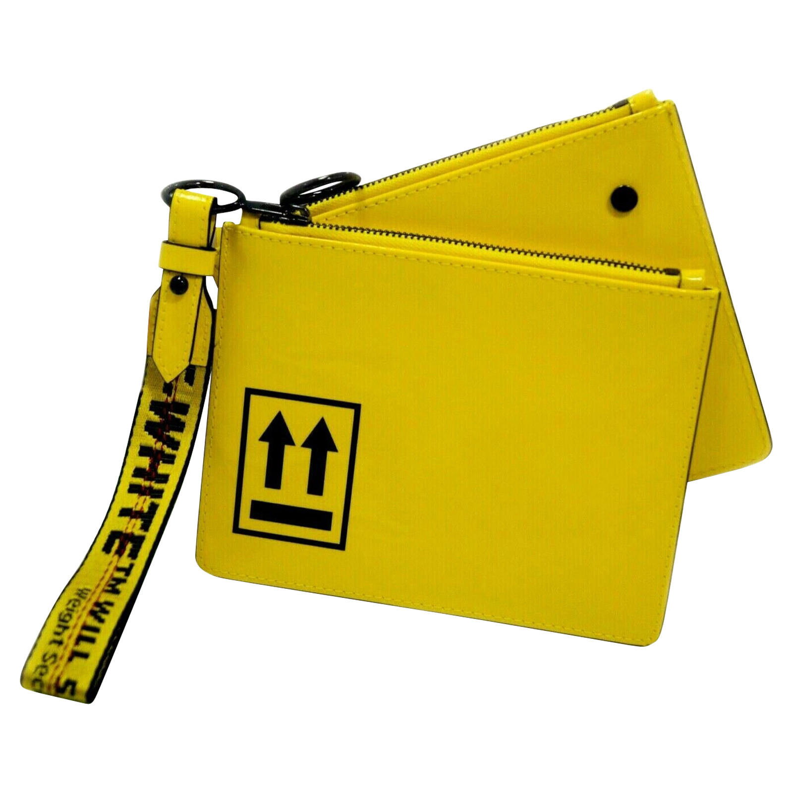 Off White Clutch Bag Leather in Yellow - Second Hand Off White Clutch Bag  Leather in Yellow buy used for 420€ (4547722)