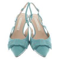 Pura Lopez Sling-pumps in turquoise