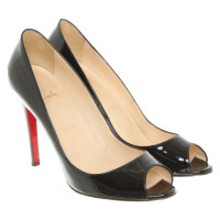 Christian Louboutin Patent leather peep-toes