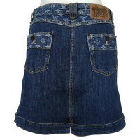 Louis Vuitton Denim skirt with monogram pattern