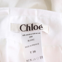 Chloé Jupe en Coton en Blanc