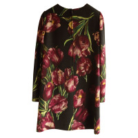 Dolce & Gabbana Floral Printed Wool Dress