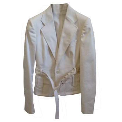 Gucci Giacca/Cappotto in Cotone in Bianco