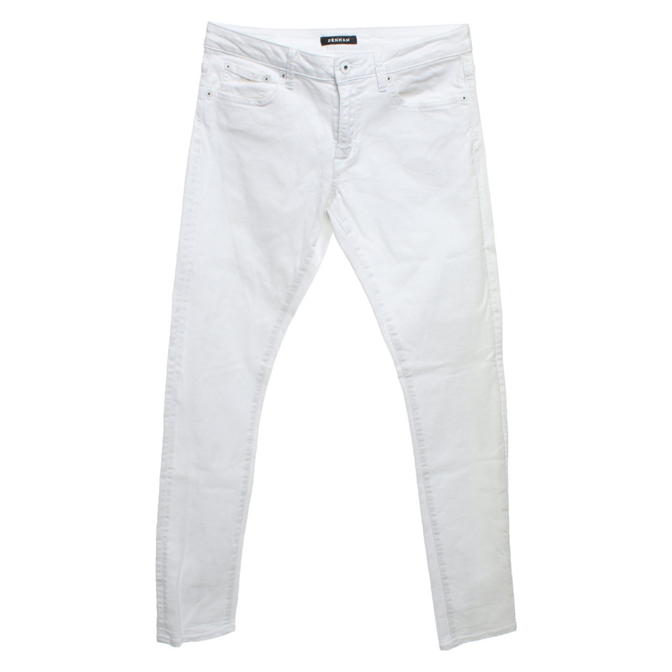 Denham Jeans in Cotone in Bianco