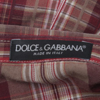 Dolce & Gabbana Blouse à motif à carreaux