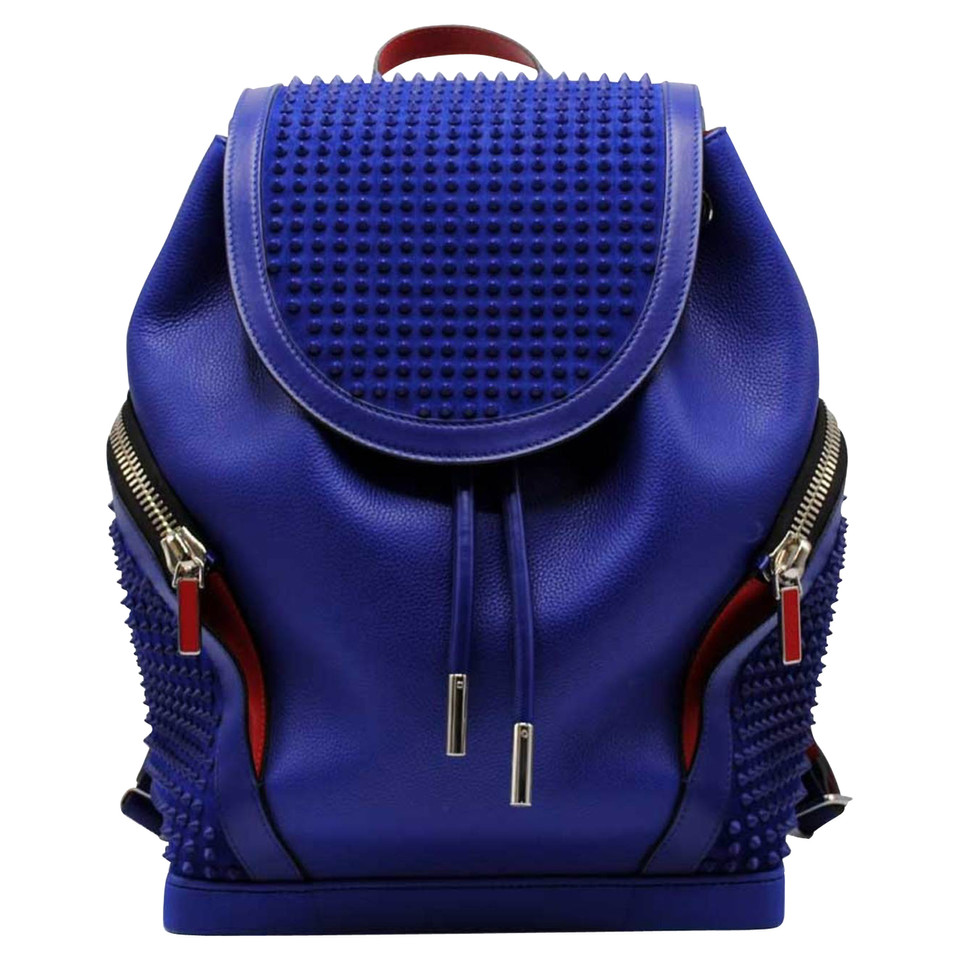 Christian Louboutin Rucksack aus Leder in Blau