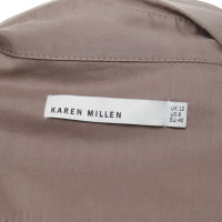 Karen Millen Blusenshirt in Khaki