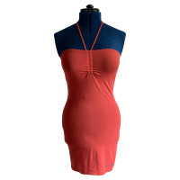 Emporio Armani Kleid aus Baumwolle in Rot