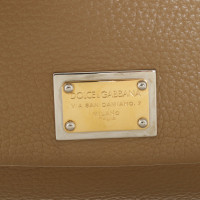 Dolce & Gabbana Sicily Bag Leer in Beige