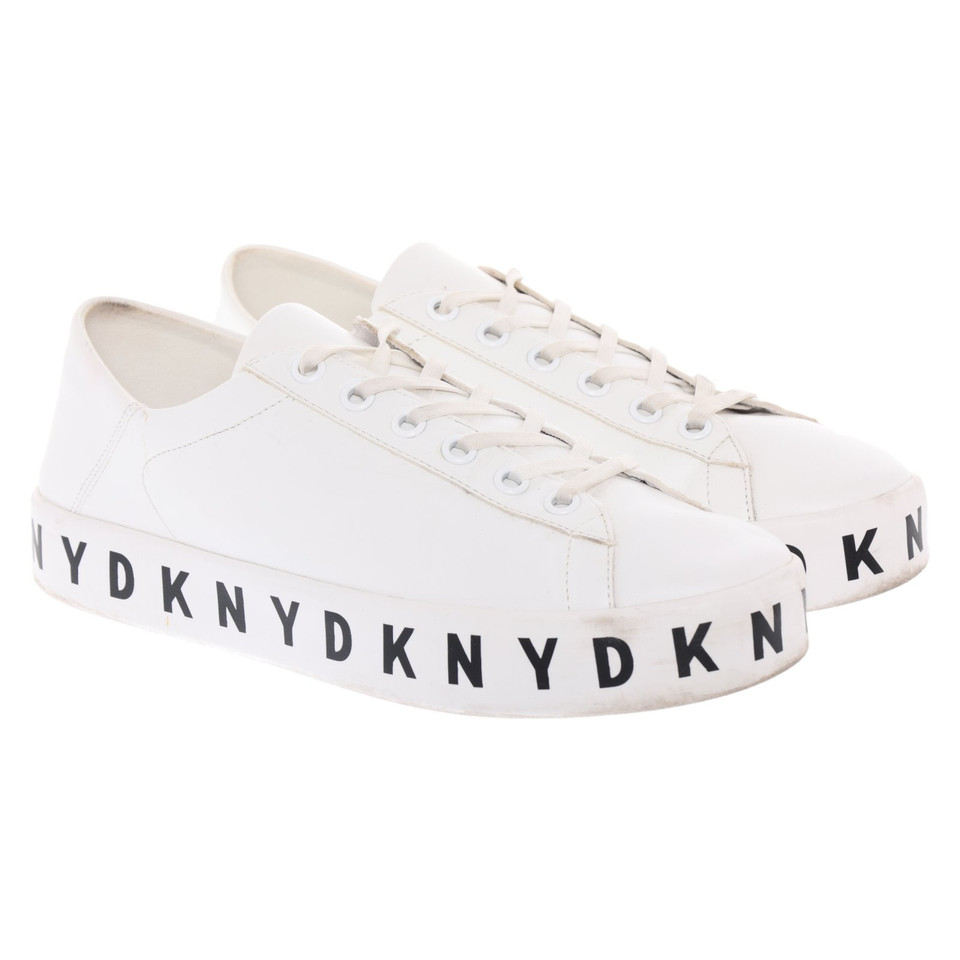 Dkny Sneakers aus Leder in Weiß