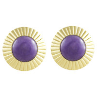 Givenchy Gold colored ear clips with stone