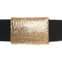 René Lezard Belt in black / gold