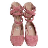 Valentino Garavani Slippers/Ballerinas Suede in Pink