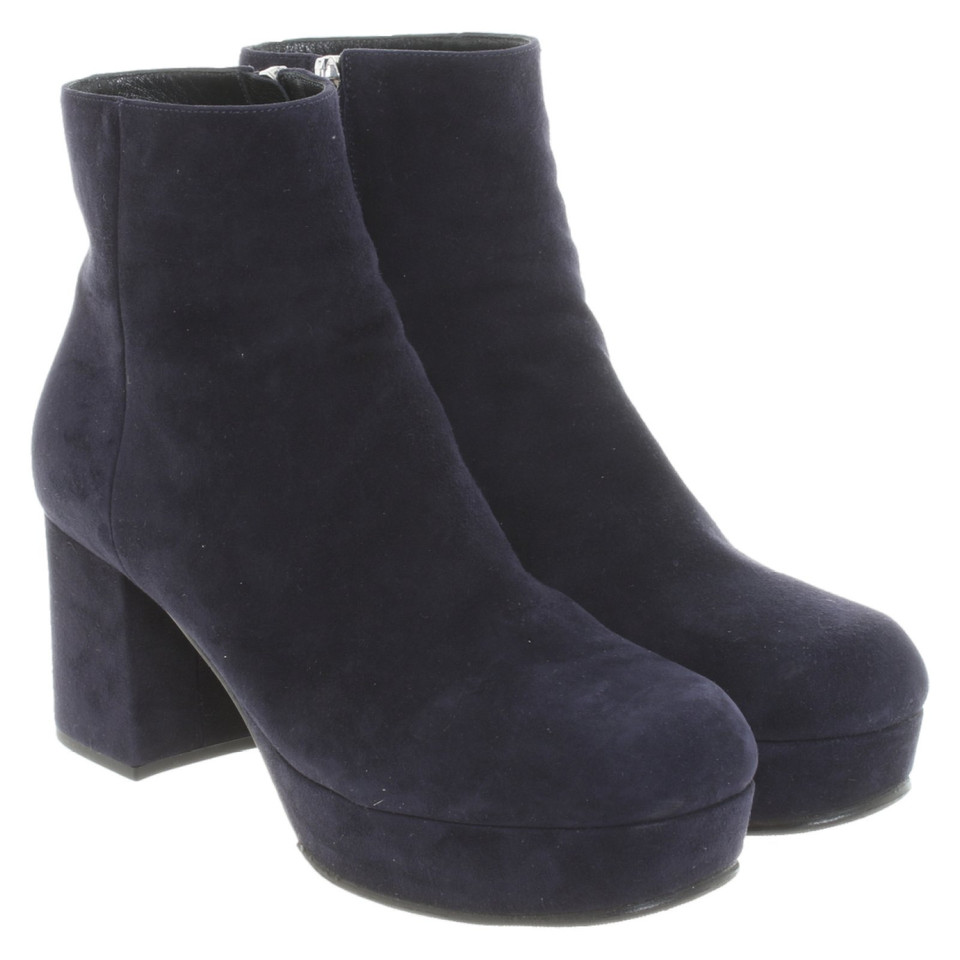 Prada Ankle boots Suede in Blue