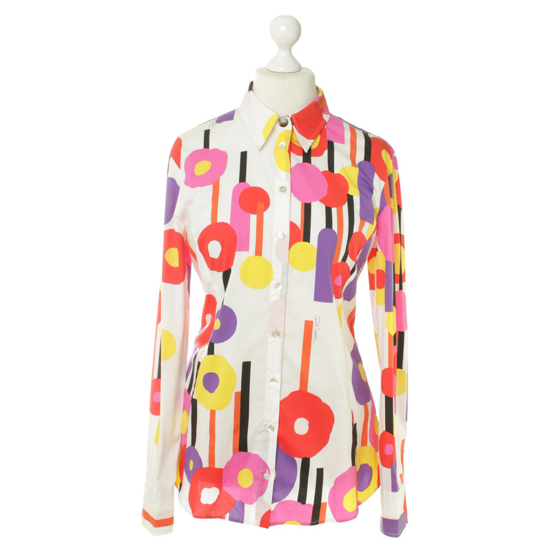 Just Cavalli Blouse with colourful patterns