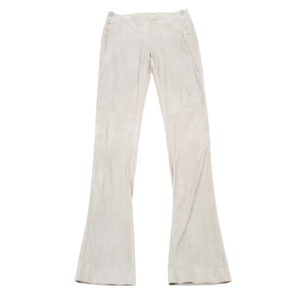 Ralph Lauren Black Label Pantalon en daim gris / beige