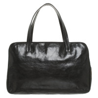 René Lezard Handbag Patent leather in Black