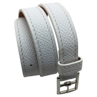 Hermès Witte lederen armband