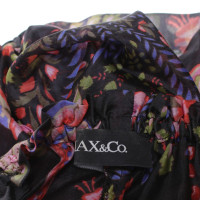 Max & Co abito di seta in nero / multicolore