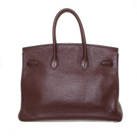 Hermès Birkin Bag 35 Leer in Bordeaux