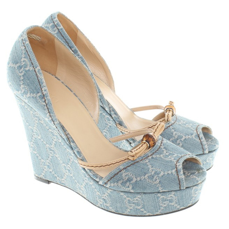 Gucci Wedges met Guccissima patroon