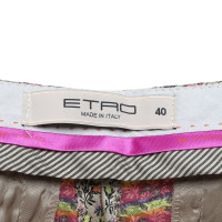Etro trousers with a floral pattern