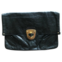 Alexander McQueen Clutch en Cuir en Noir