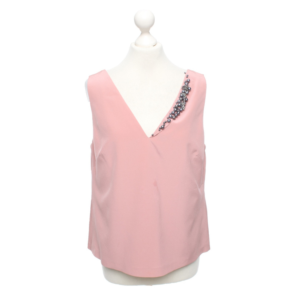 Dorothee Schumacher Top en Soie en Rose/pink