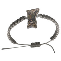 Swarovski Armreif/Armband aus Leder in Braun