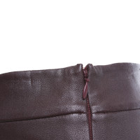 Alexander Wang Leather skirt in Bordeaux