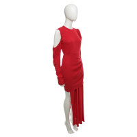 Magda Butrym Kleid aus Seide in Rot