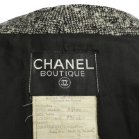 Chanel Jas in zwart/wit