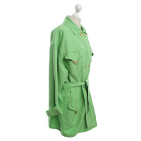 Versace Manteau en vert