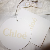 Chloé Shorts in seta in bianco