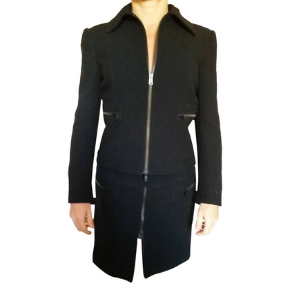 Blumarine Suit Wool in Black